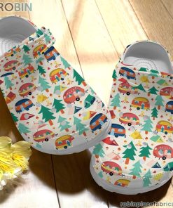 Camping Clog Camping Pattern Crocs Crocband Clog 3D Crocs Print Full