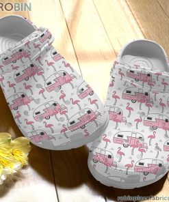 Camping Clog Flamingo Crocs Crocband Clog 3D Crocs Print Full