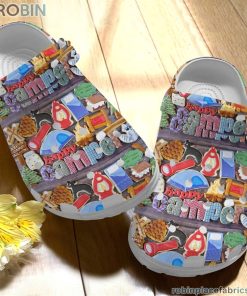 Camping Clog Happy Camper Crocs Crocband Clog 3D Crocs Print Full