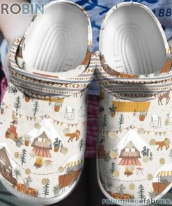 Camping Pattern RBPL22 399 Crocs Crocband Clog 3D Crocs Print Full
