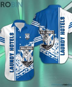 Canterbury-Bankstown Bulldogs – NRL Short Sleeve Button Down Hawaiian Shirt