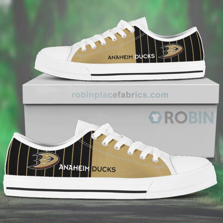 Canvas Low Top Shoes Anaheim Ducks