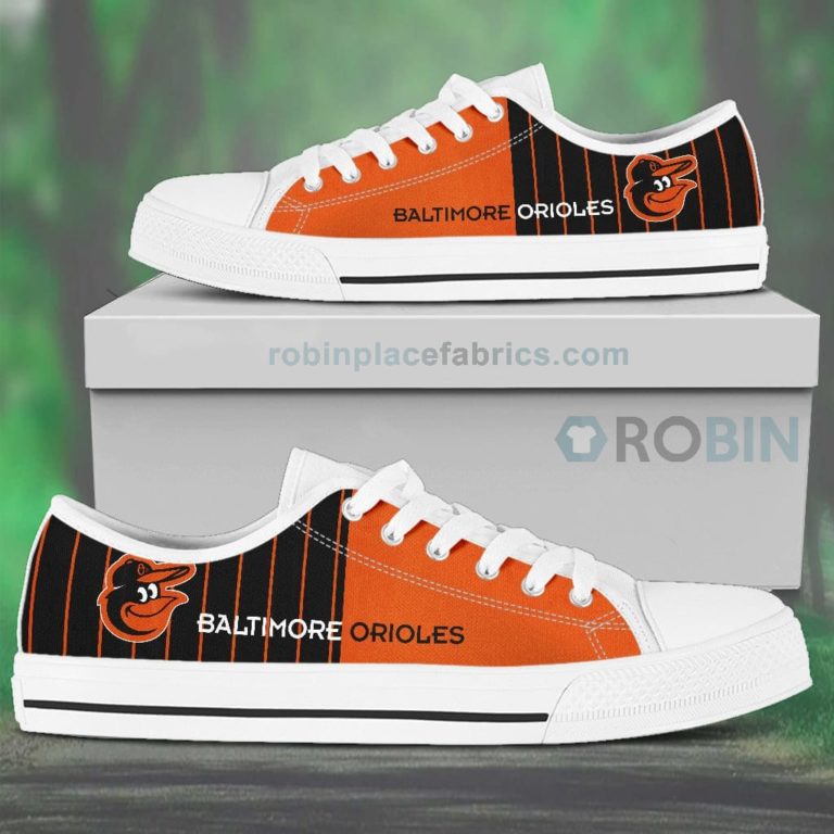 Canvas Low Top Shoes Baltimore Orioles