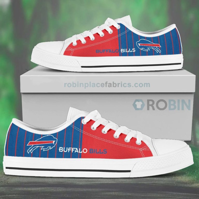 Canvas Low Top Shoes Buffalo Bills
