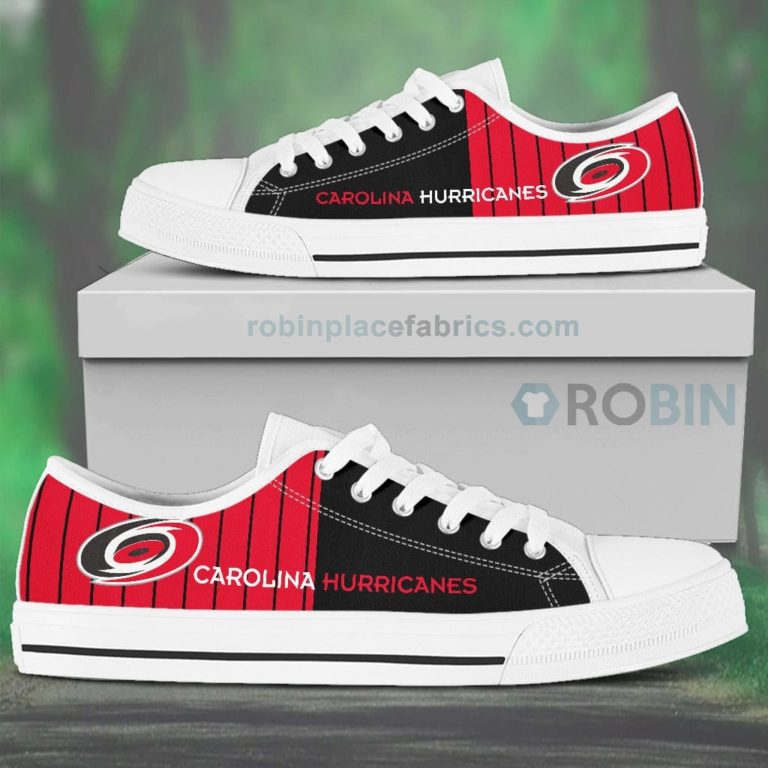 Canvas Low Top Shoes Carolina Hurricanes