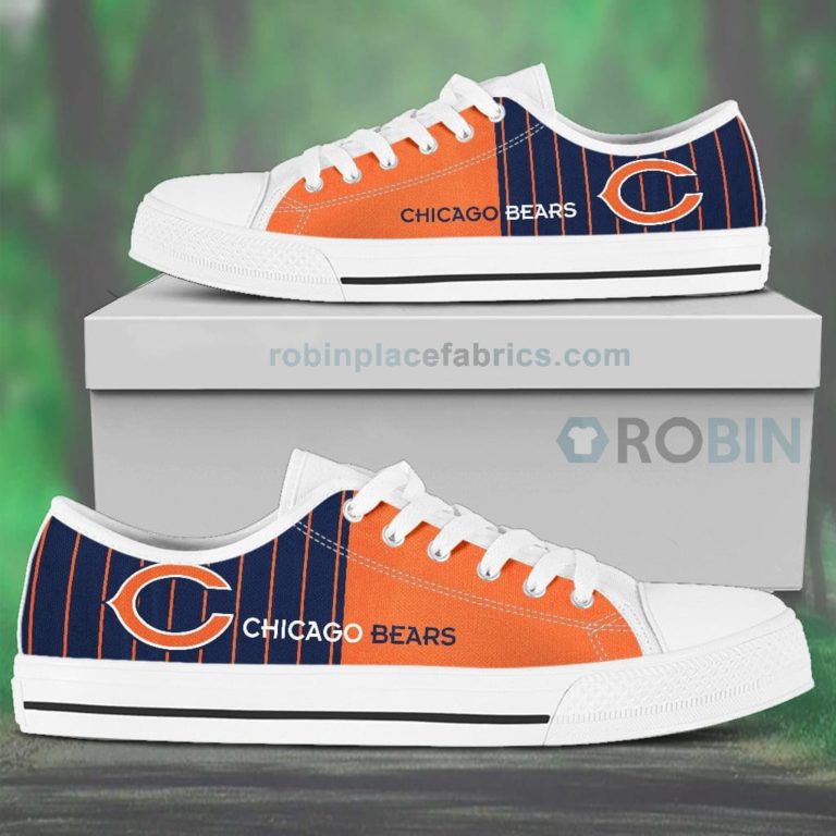 Canvas Low Top Shoes Chicago Bears