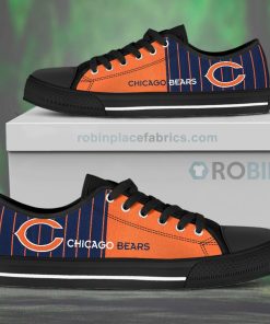Canvas Low Top Shoes Chicago Bears Canvas Low Top Shoes Chicago Bears