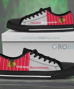 Canvas Low Top Shoes Chicago Blackhawks Canvas Low Top Shoes Chicago Blackhawks