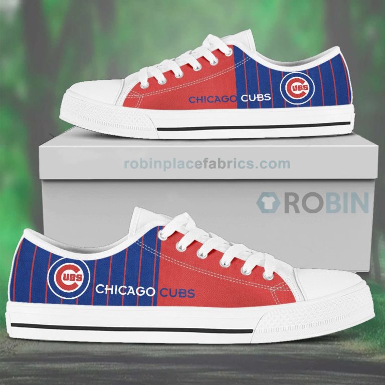 Canvas Low Top Shoes Chicago Cubs