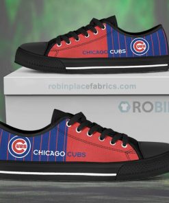 Canvas Low Top Shoes Chicago Cubs Canvas Low Top Shoes Chicago Cubs