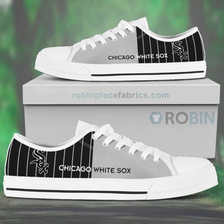 Canvas Low Top Shoes Chicago White Sox