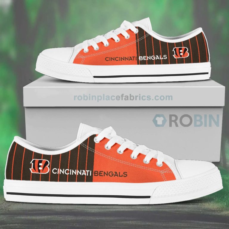 Canvas Low Top Shoes Cincinnati Bengals