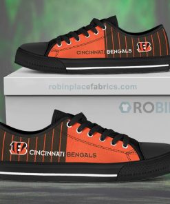 Canvas Low Top Shoes Cincinnati Bengals Canvas Low Top Shoes Cincinnati Bengals