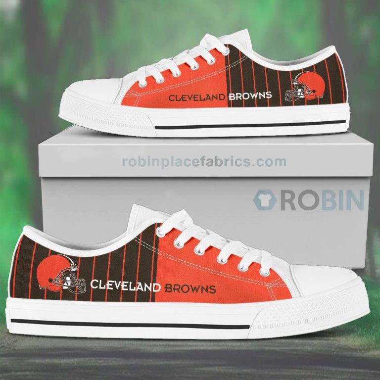 Canvas Low Top Shoes Cleveland Browns