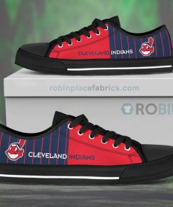 Canvas Low Top Shoes Cleveland Indians Canvas Low Top Shoes Cleveland Indians