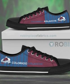 Canvas Low Top Shoes Colorado Avalanche Canvas Low Top Shoes Colorado Avalanche