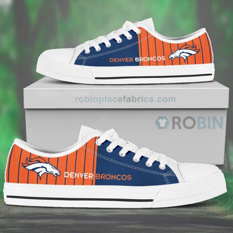Canvas Low Top Shoes Denver Broncos