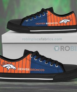 Canvas Low Top Shoes Denver Broncos Canvas Low Top Shoes Denver Broncos