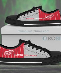 Canvas Low Top Shoes Detroit Red Wings Canvas Low Top Shoes Detroit Red Wings