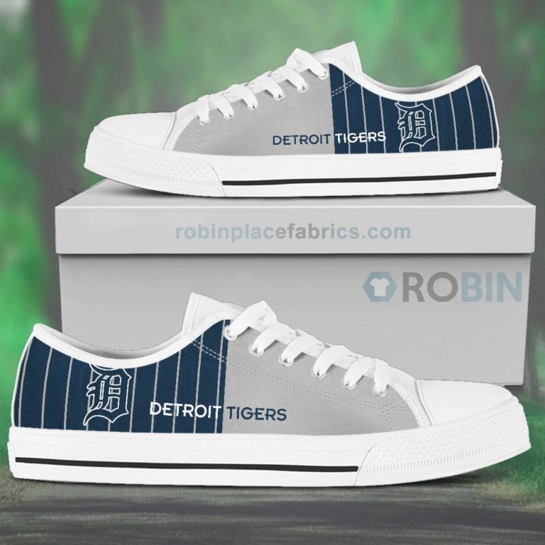 Canvas Low Top Shoes Detroit Tigers