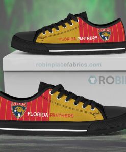 Canvas Low Top Shoes Florida Panthers Canvas Low Top Shoes Florida Panthers