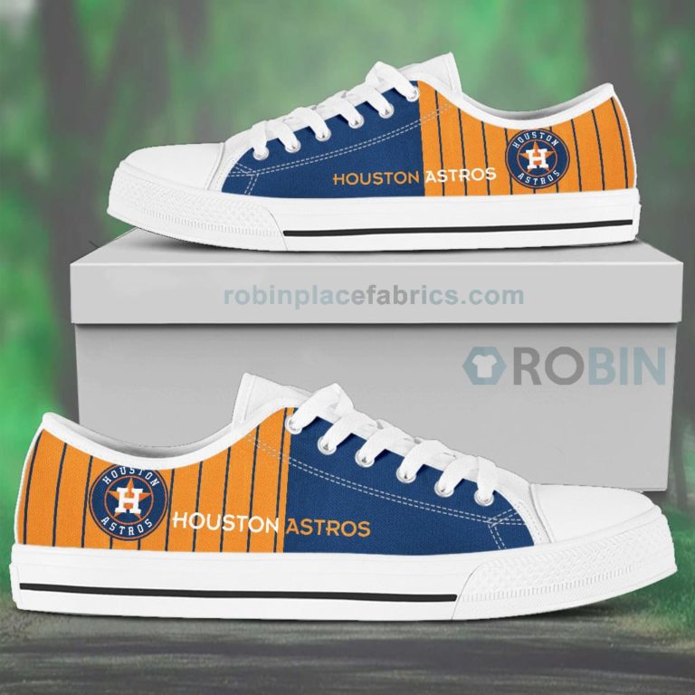 Canvas Low Top Shoes Houston Astros