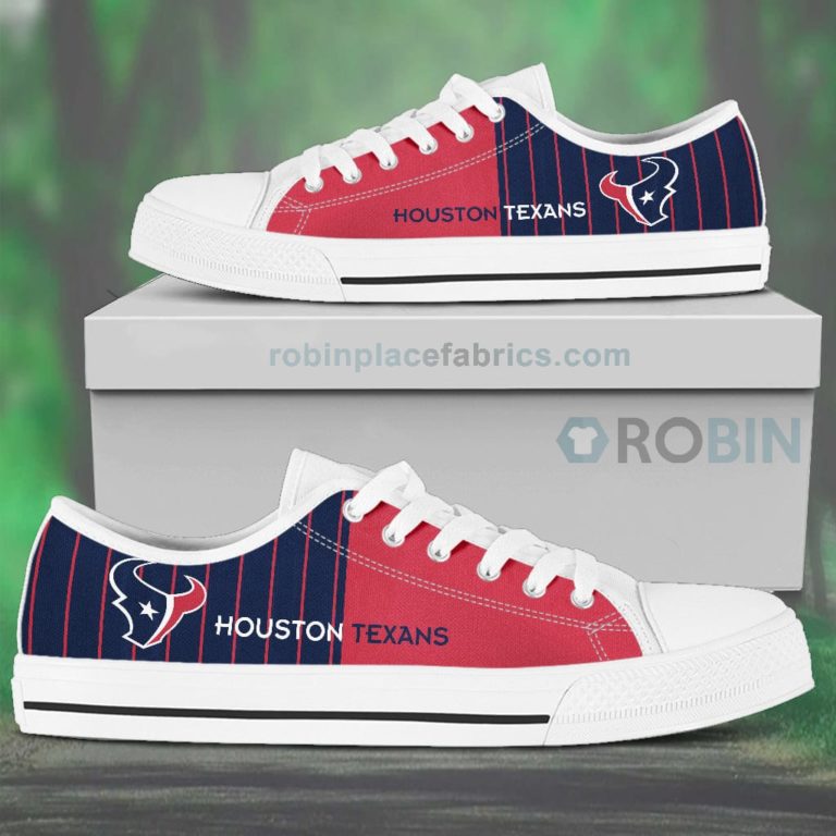 Canvas Low Top Shoes Houston Texans