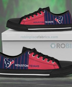Canvas Low Top Shoes Houston Texans Canvas Low Top Shoes Houston Texans