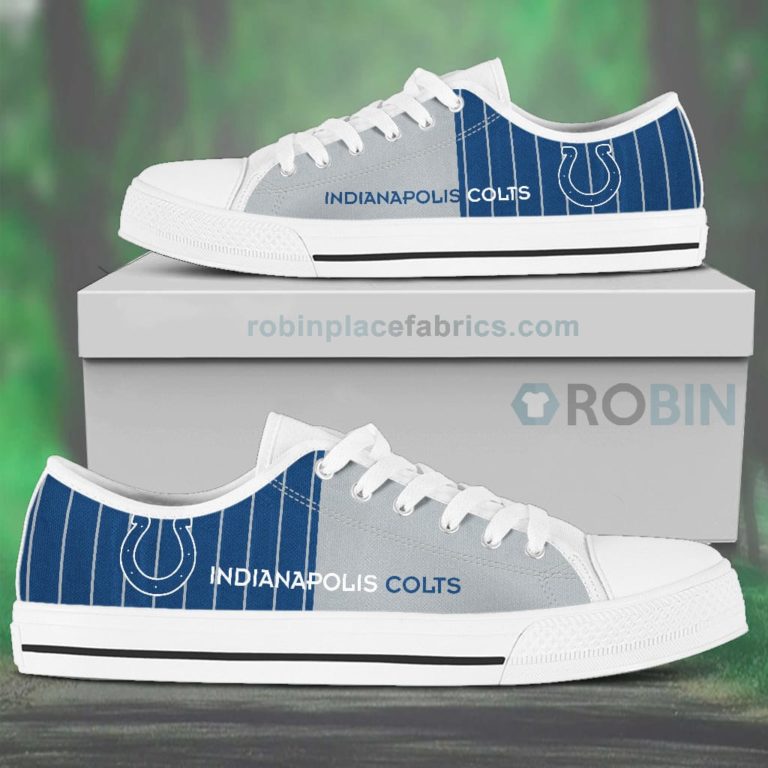 Canvas Low Top Shoes Indianapolis Colts
