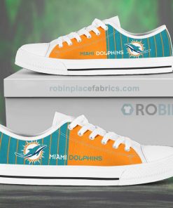 canvas low top shoes miami dolphins 123 it7o4
