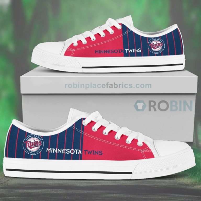 Canvas Low Top Shoes Minnesota Twins