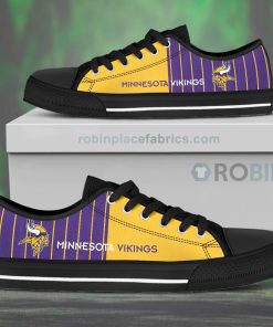 Canvas Low Top Shoes Minnesota Vikings Canvas Low Top Shoes Minnesota Vikings