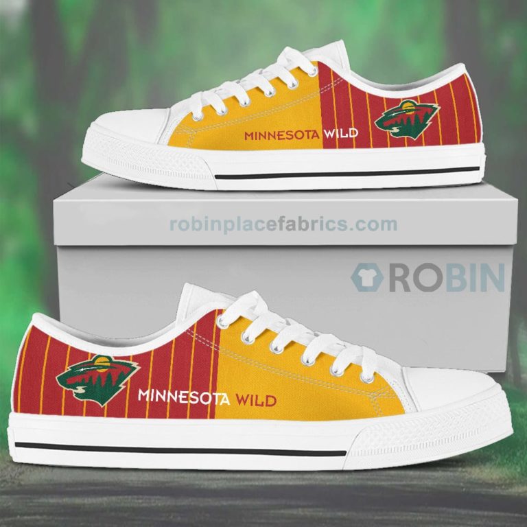 Canvas Low Top Shoes Minnesota Wild