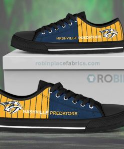 Canvas Low Top Shoes Nashville Predators Canvas Low Top Shoes Nashville Predators