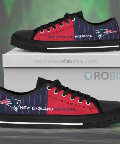 Canvas Low Top Shoes New England Patriots Canvas Low Top Shoes New England Patriots