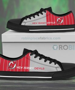 Canvas Low Top Shoes New Jersey Devils