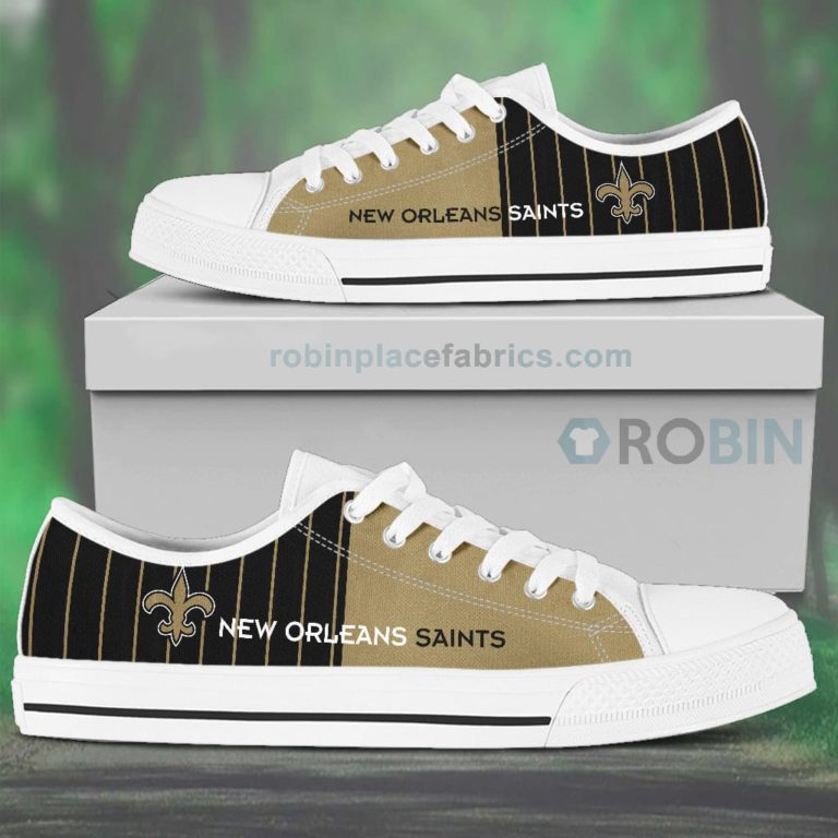 Canvas Low Top Shoes New Orleans Saints