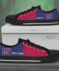 Canvas Low Top Shoes New York Giants Canvas Low Top Shoes New York Giants