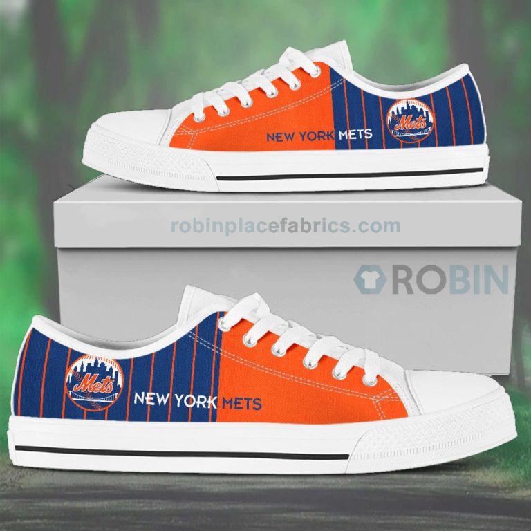 Canvas Low Top Shoes New York Mets