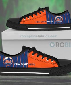 Canvas Low Top Shoes New York Mets Canvas Low Top Shoes New York Mets