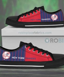 Canvas Low Top Shoes New York Yankees Canvas Low Top Shoes New York Yankees