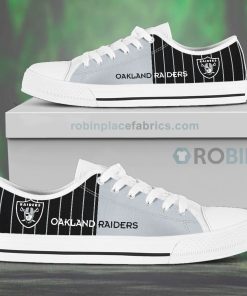 canvas low top shoes oakland raiders 107 28CZ5