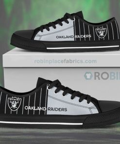 Canvas Low Top Shoes Oakland Raiders Canvas Low Top Shoes Oakland Raiders