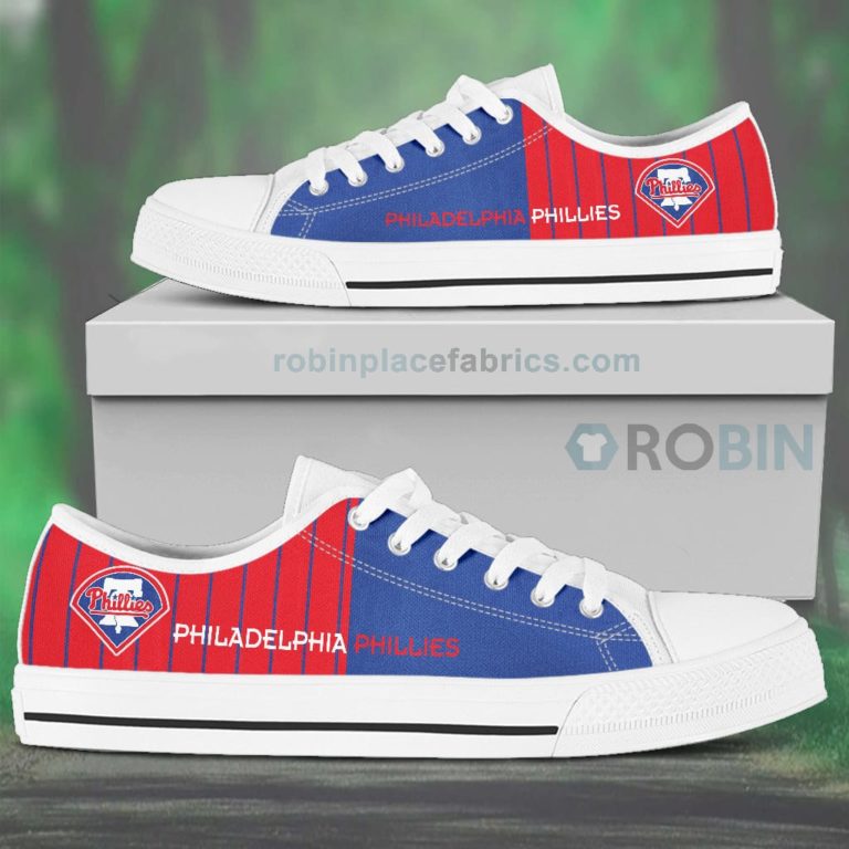 Canvas Low Top Shoes Philadelphia Phillies