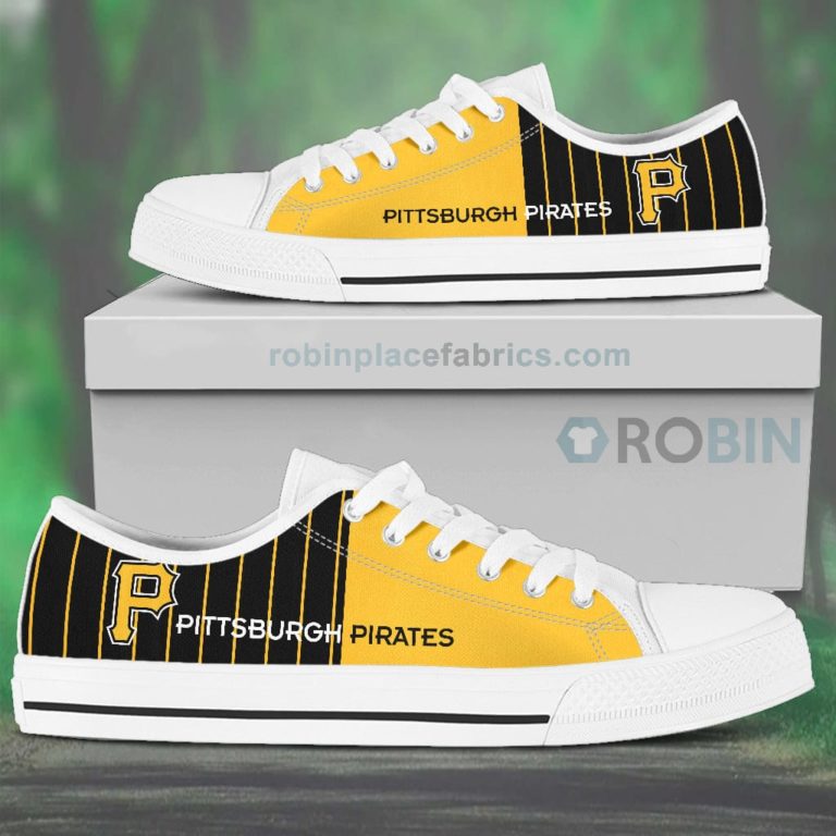 Canvas Low Top Shoes Pittsburgh Pirates