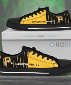 Canvas Low Top Shoes Pittsburgh Pirates Canvas Low Top Shoes Pittsburgh Pirates