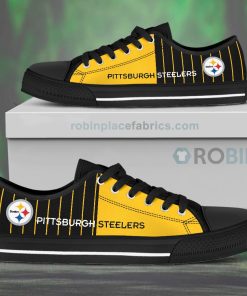Canvas Low Top Shoes Pittsburgh Steelers Canvas Low Top Shoes Pittsburgh Steelers