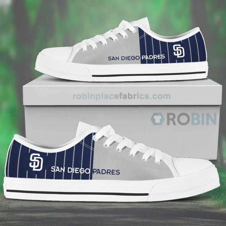 Canvas Low Top Shoes San Diego Padres