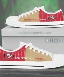 Canvas Low Top Shoes San Francisco 49ers Canvas Low Top Shoes San Francisco 49ers