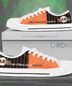 Canvas Low Top Shoes San Francisco Giants Canvas Low Top Shoes San Francisco Giants